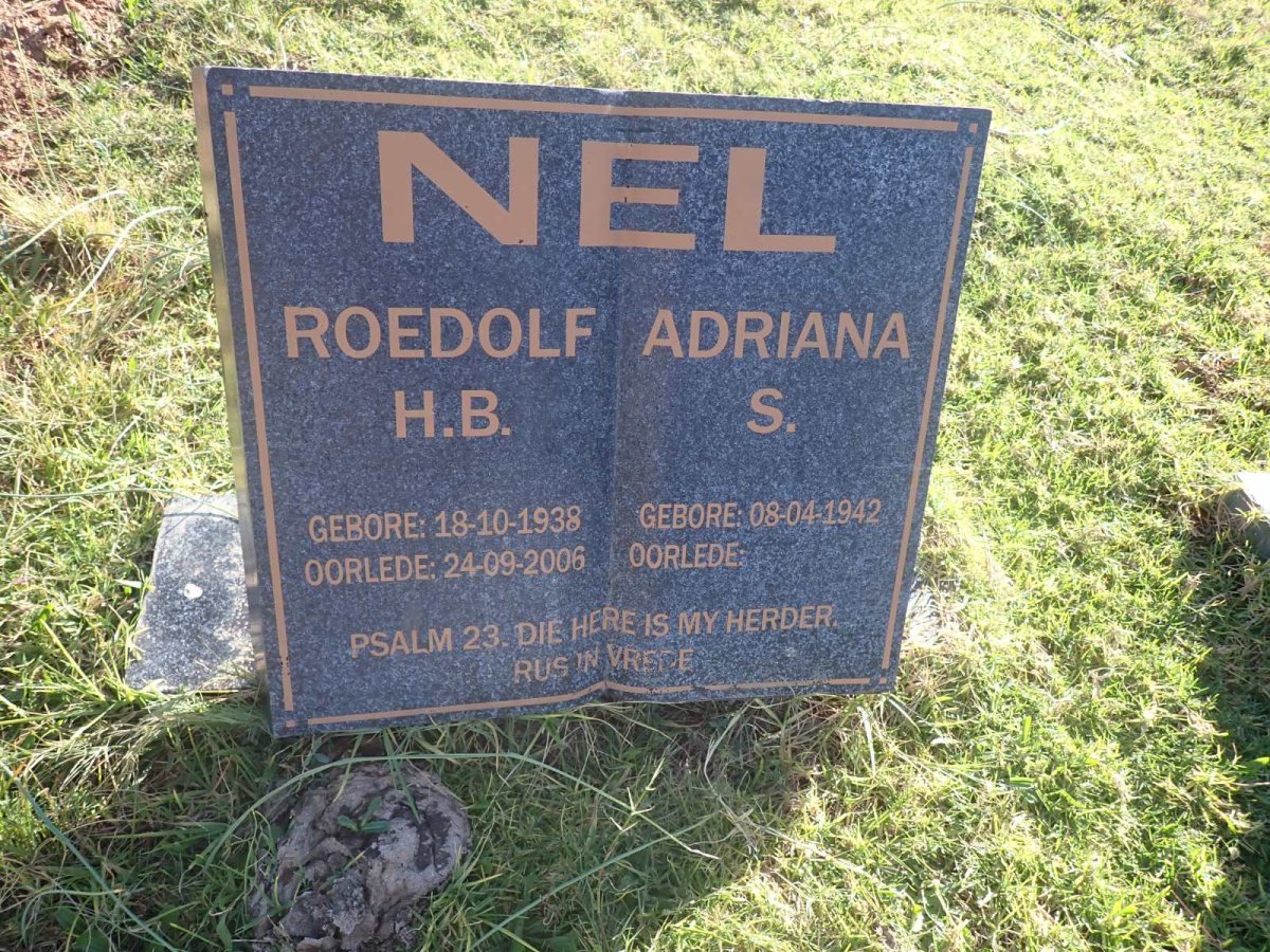 NEL Roedolf H.B. 1938-2006 & Adriana S. 1942-