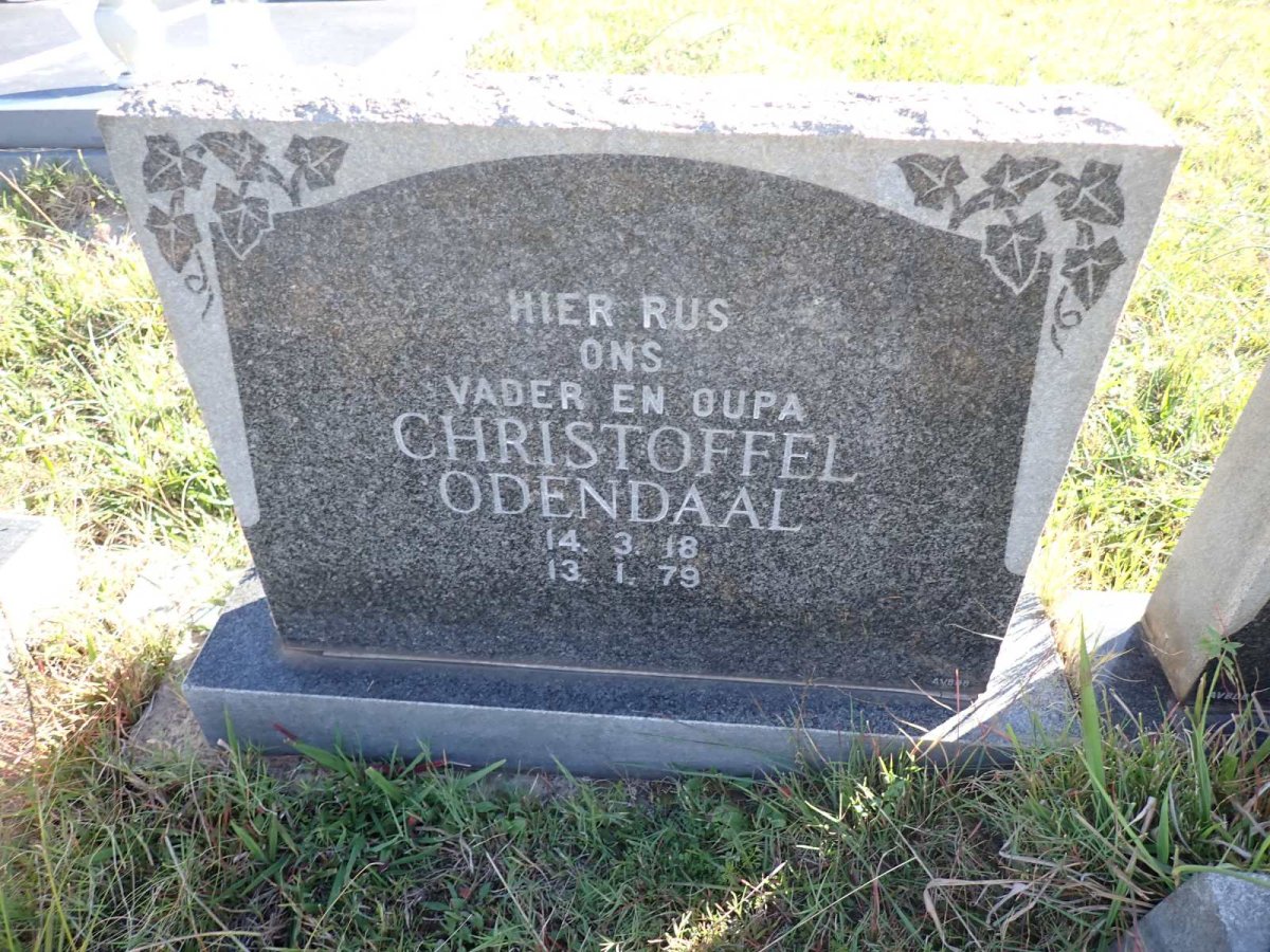 ODENDAAL Christoffel 1918-1979