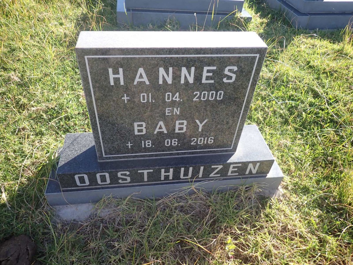 OOSTHUIZEN Hannes -2000 & Baby -2016
