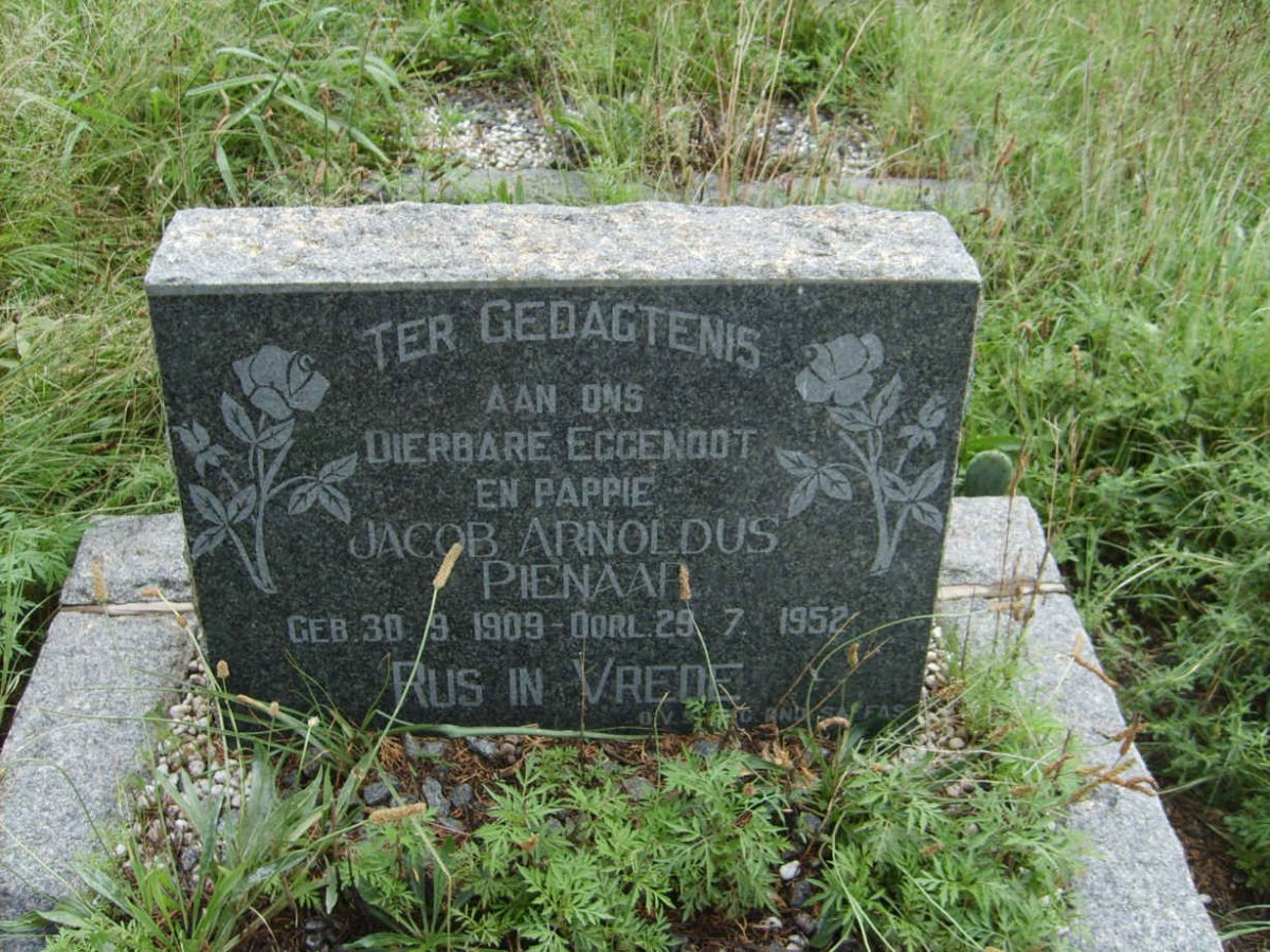 PIENAAR Jacob Arnoldus 1909-1952