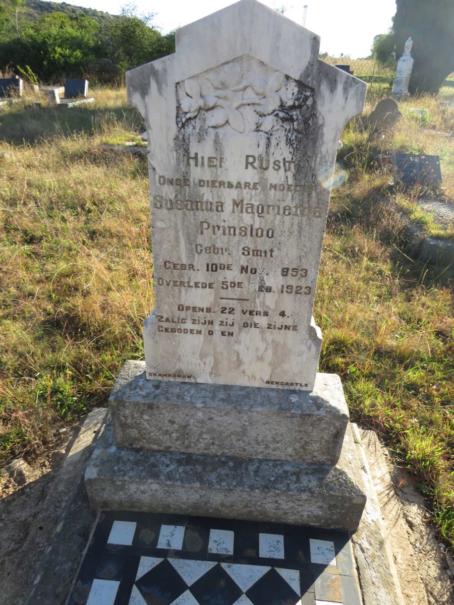 PRINSLOO Susanna Magrietha nee SMIT 1853-1923