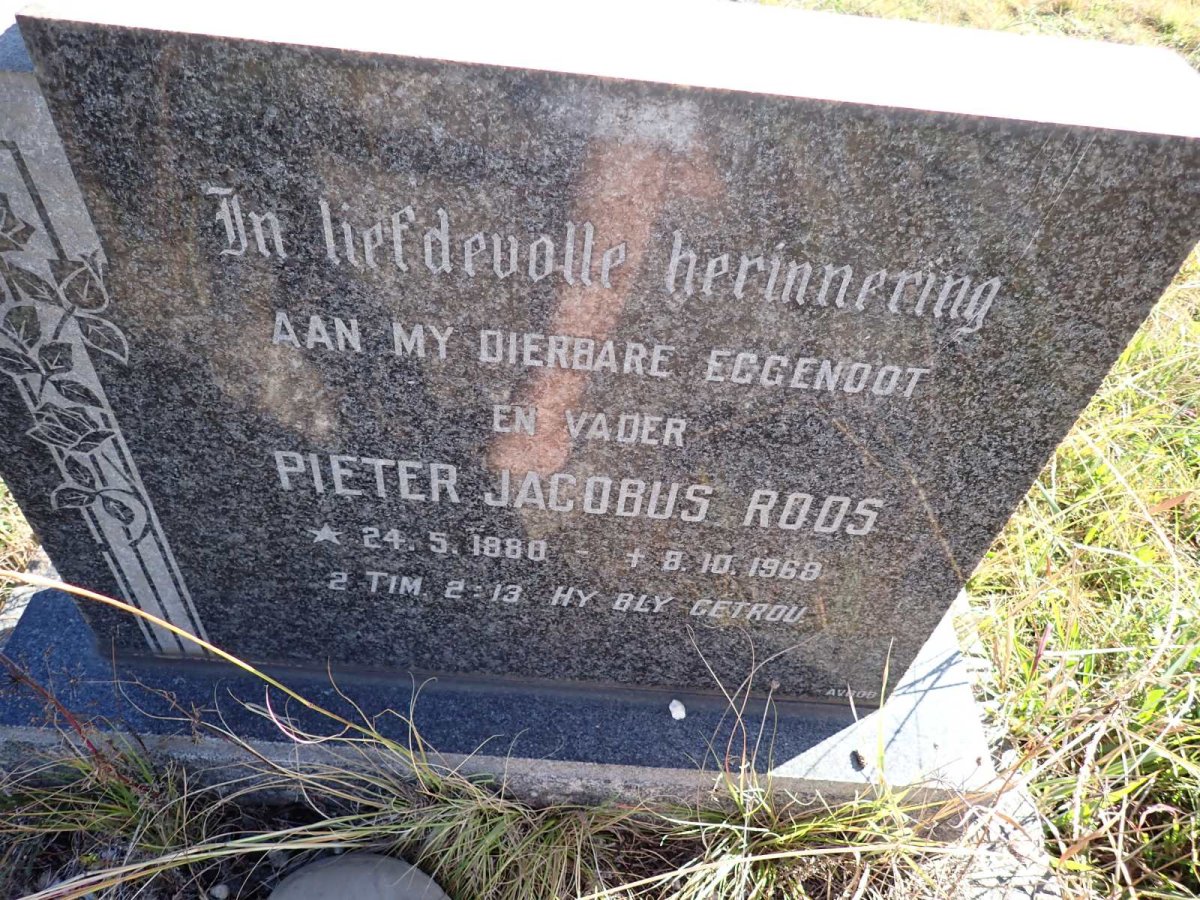 ROOS Pieter Jacobus 1988-1968