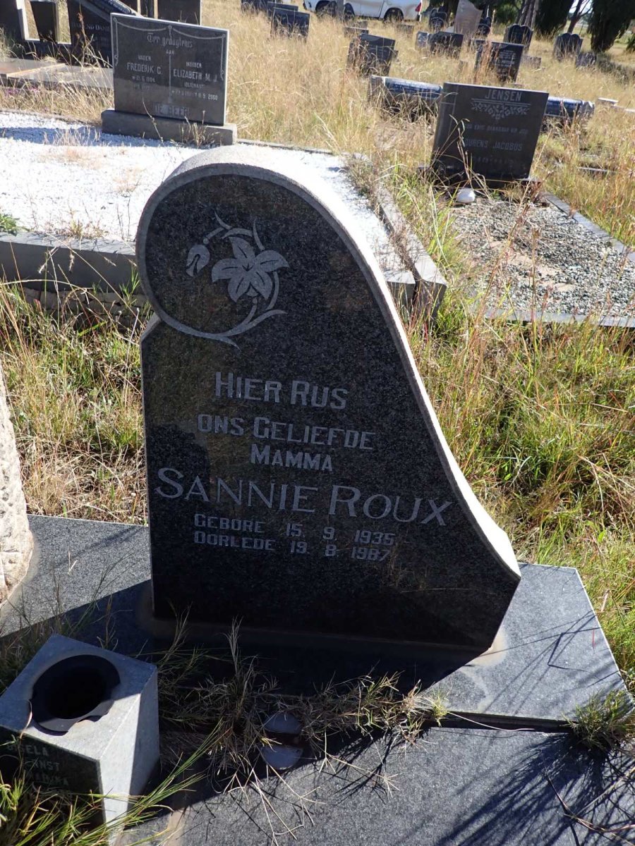 ROUX Sannie 1935-1987