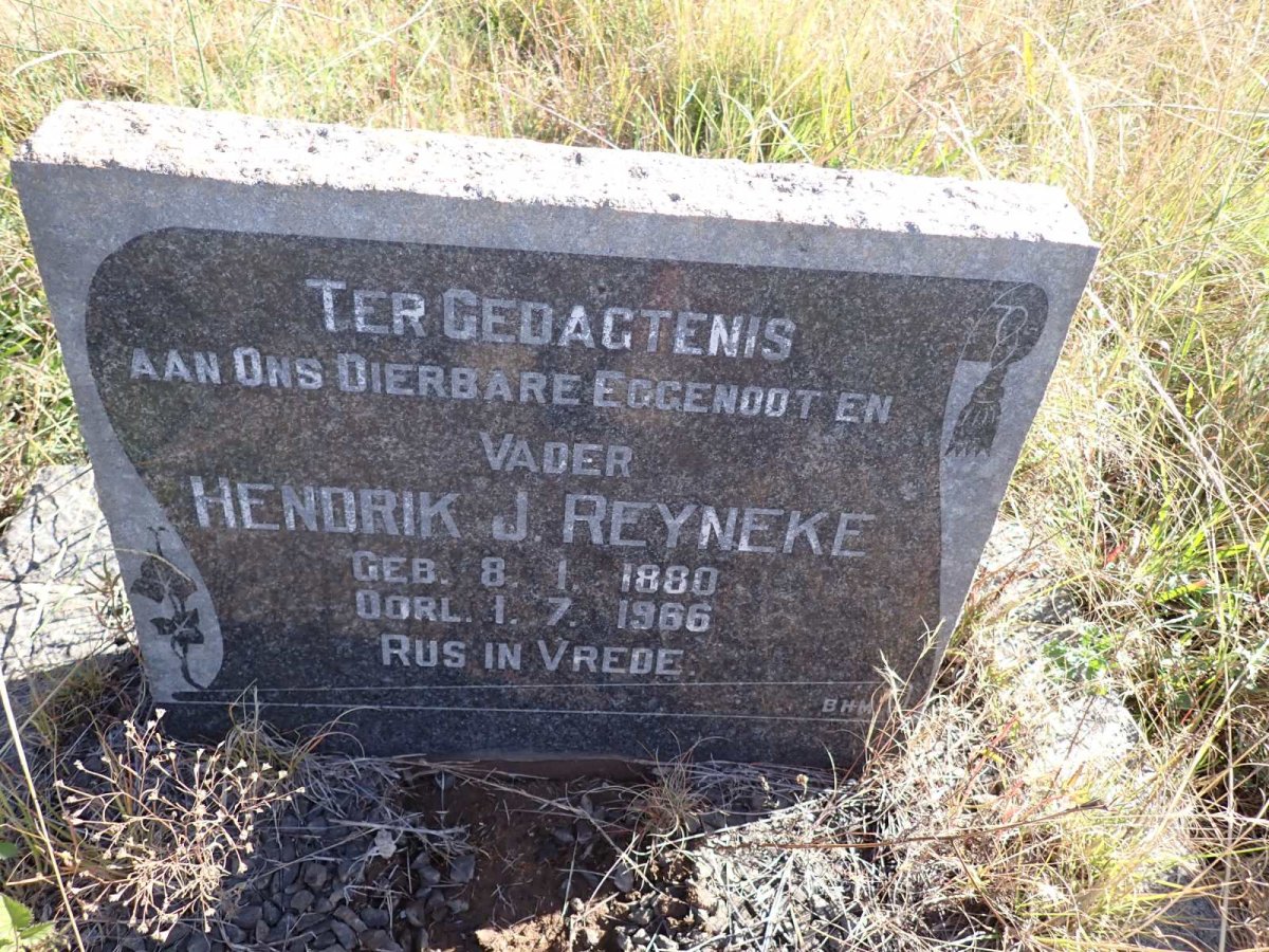 REYNEKE Hendrik J. 1880-1966