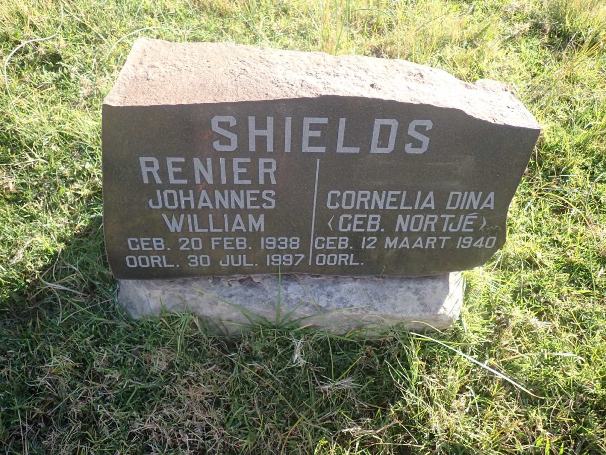 SHIELDS Renier Johannes William 1938-1997 & Cornelia Dina NORTJE 1940-