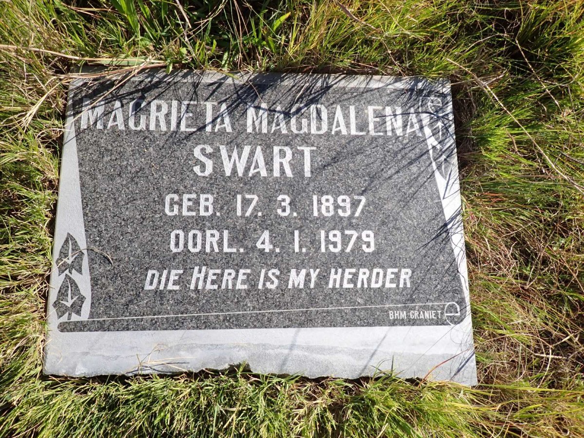 SWART Magrieta Magdalena 1897-1979