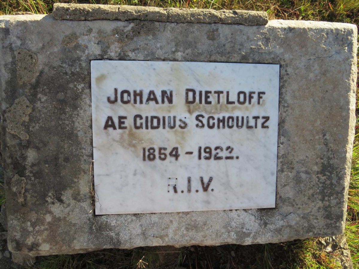 SCHOULTZ Johan Dietloff Aegidius 1854-1922