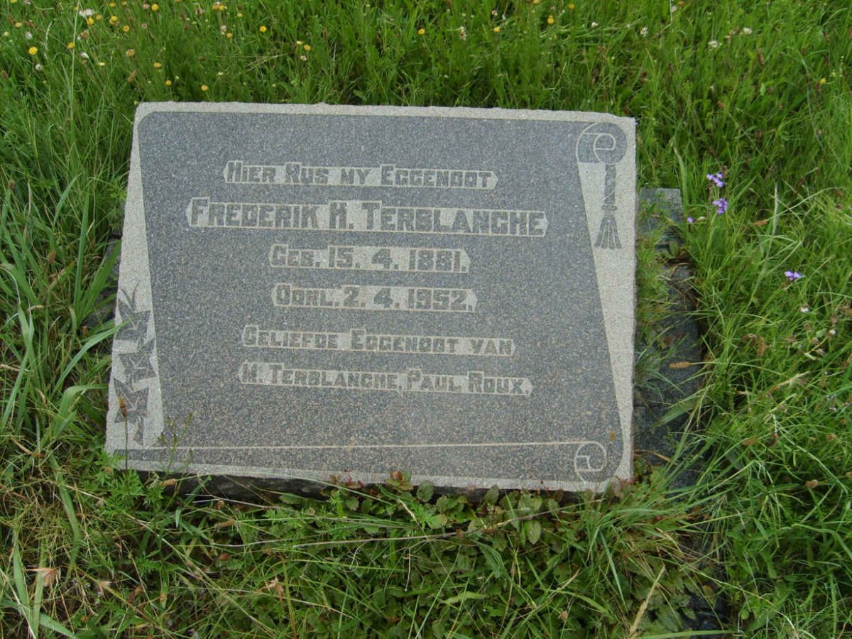 TERBLANCHE Frederik H. 1881-1952