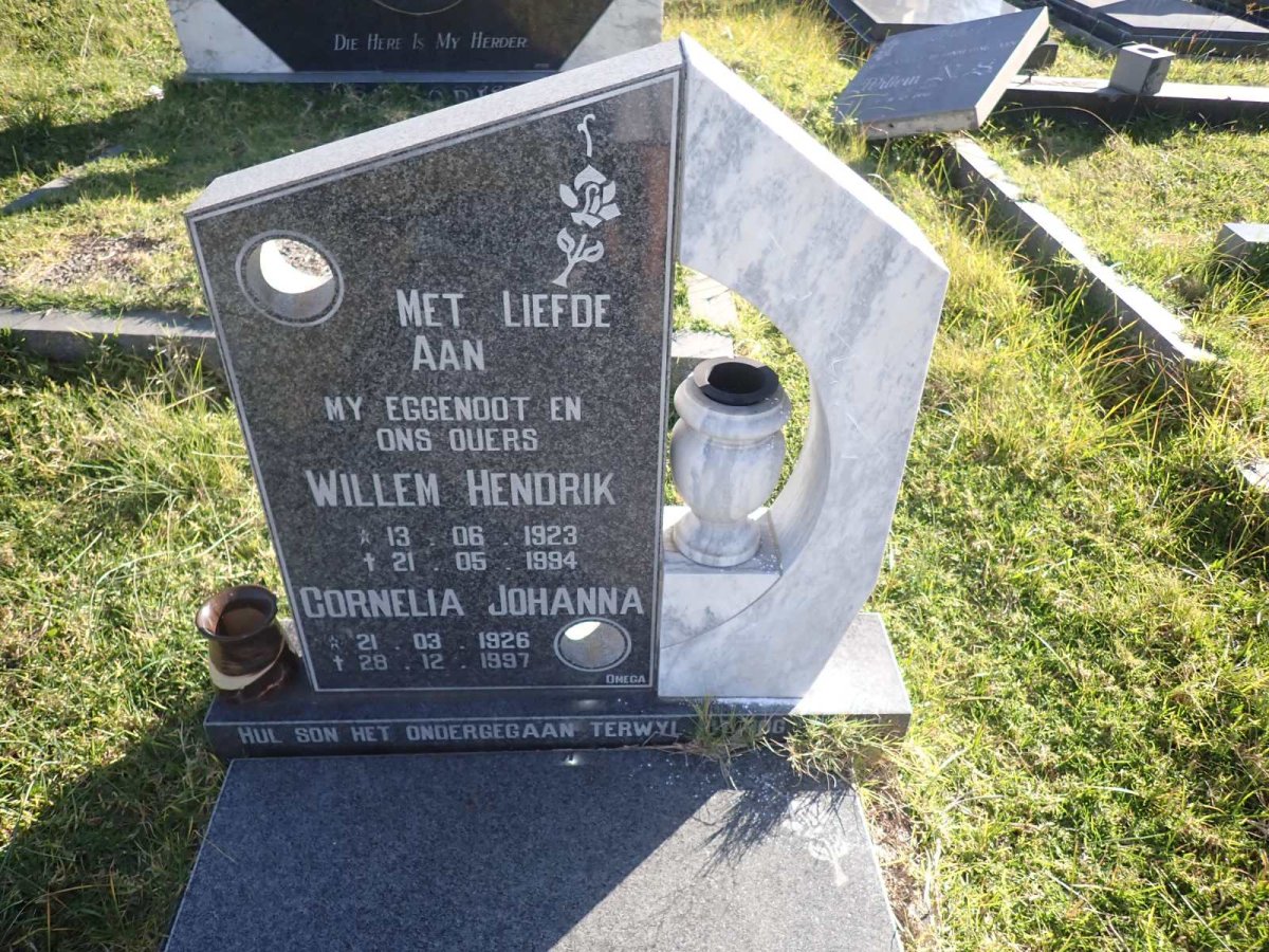 WYK Willem Hendrik, van 1923-1994 & Cornelia Johanna 1926-1997
