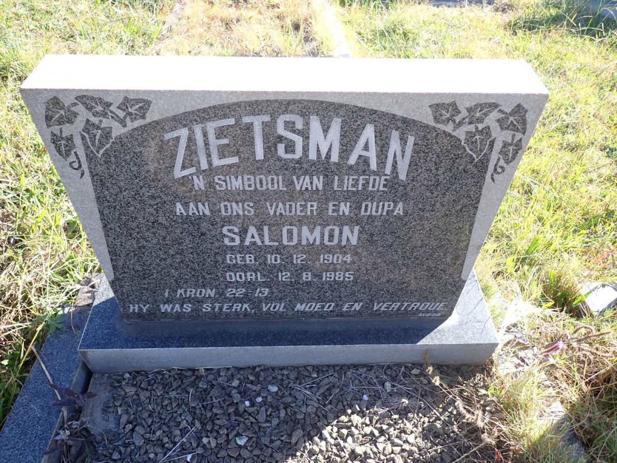 ZIETSMAN Salomon 1904-1985