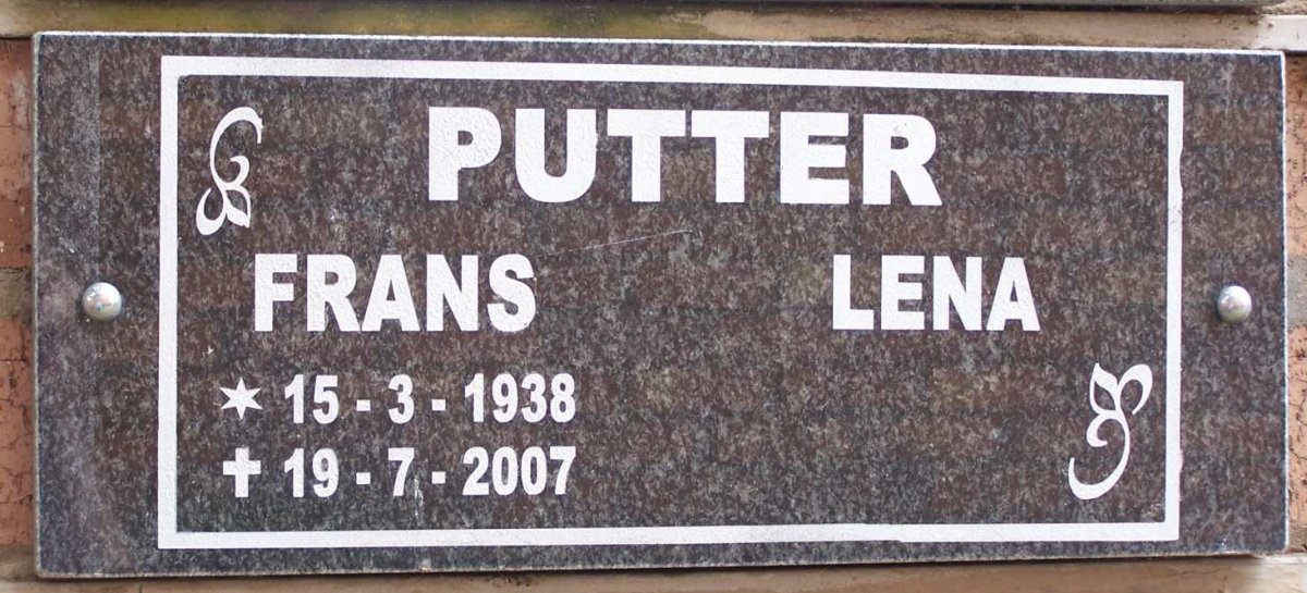 PUTTER Frans 1938-2007 &amp; Lena
