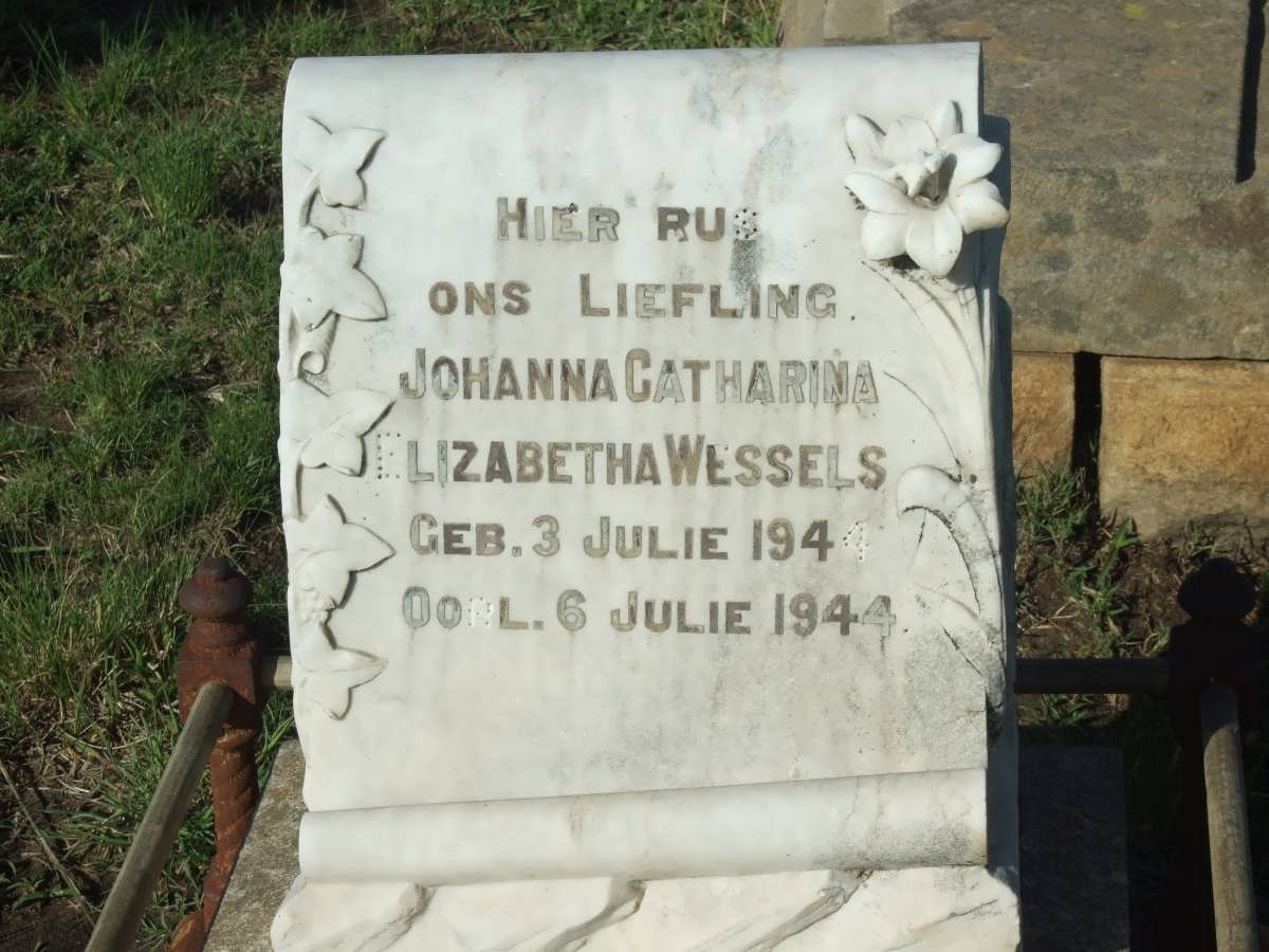 WESSELS Johanna Catharina Elizabeth 1944-1944