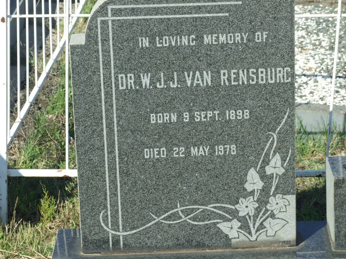 RENSBURG W.J.J., van 1898-1978