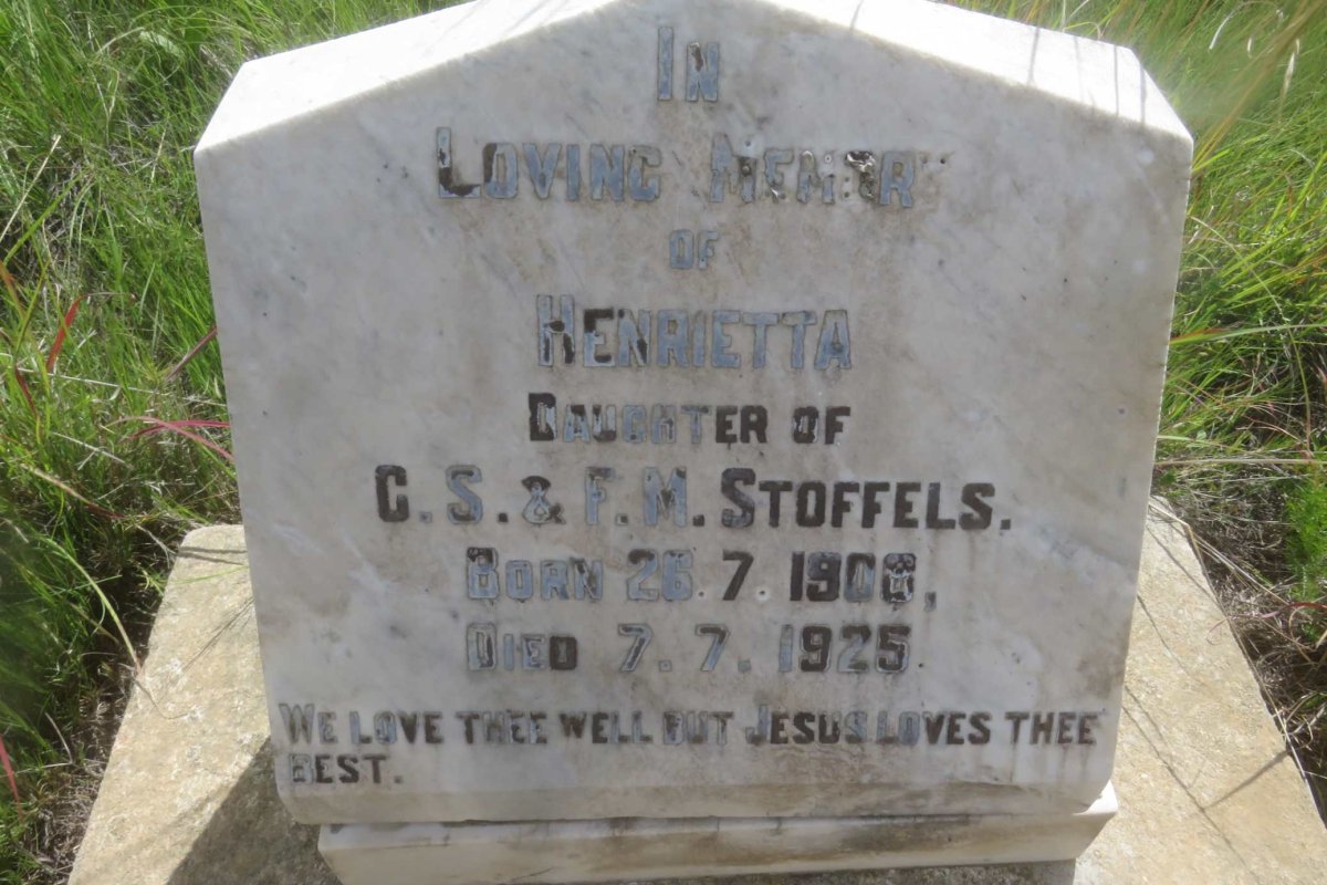 STOFFELS Henrietta 190?-1925
