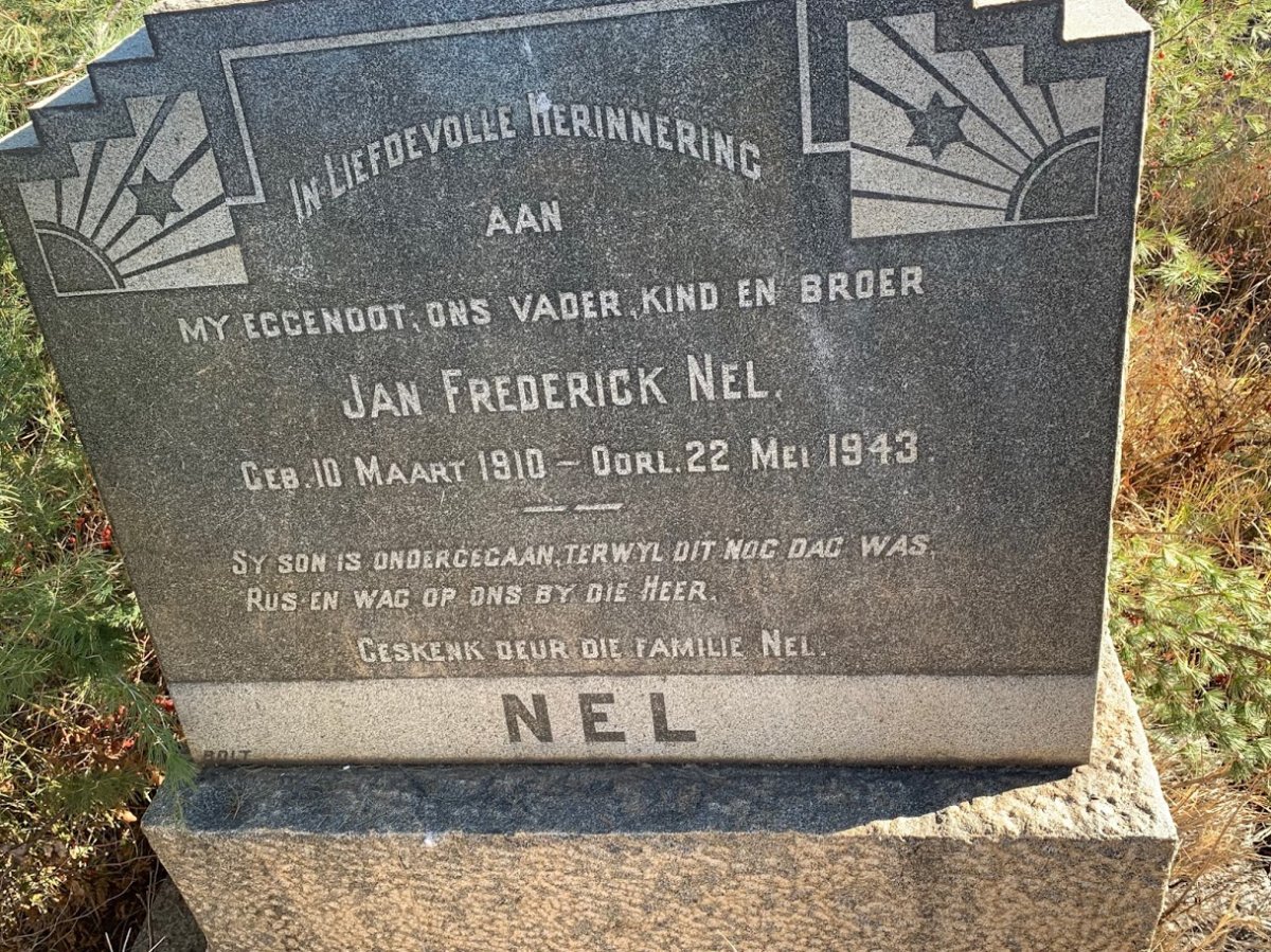 NEL Jan Frederick 1910-1943
