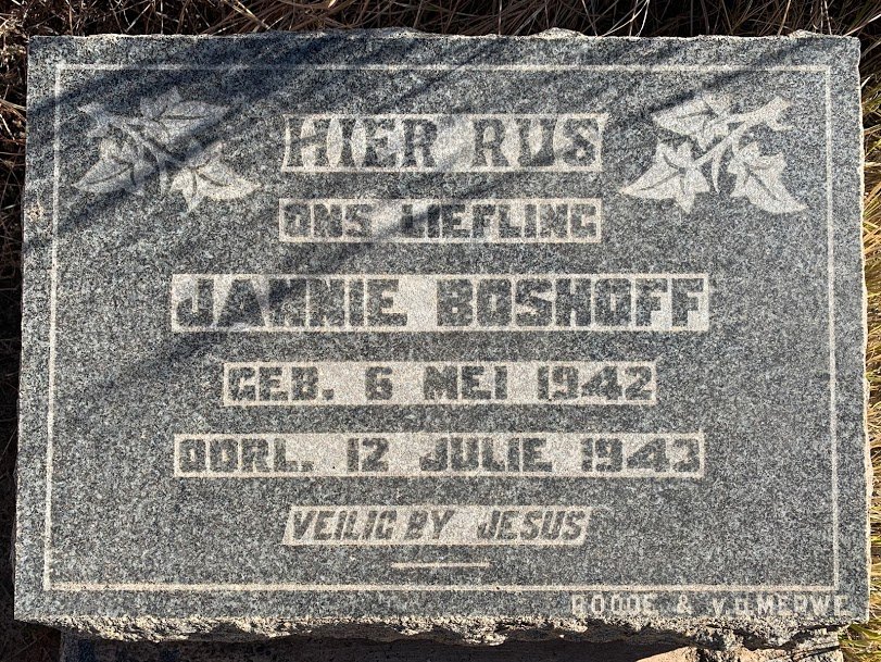 BOSHOFF Jannie 1942-1943