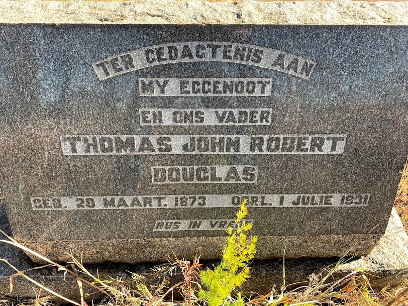 DOUGLAS Thomas John Robert 1873-1931