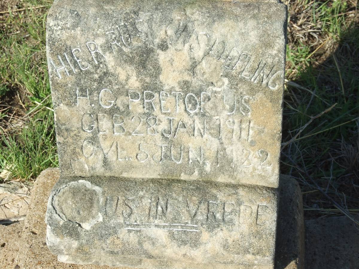 PRETORIUS H.G. 1911-1922