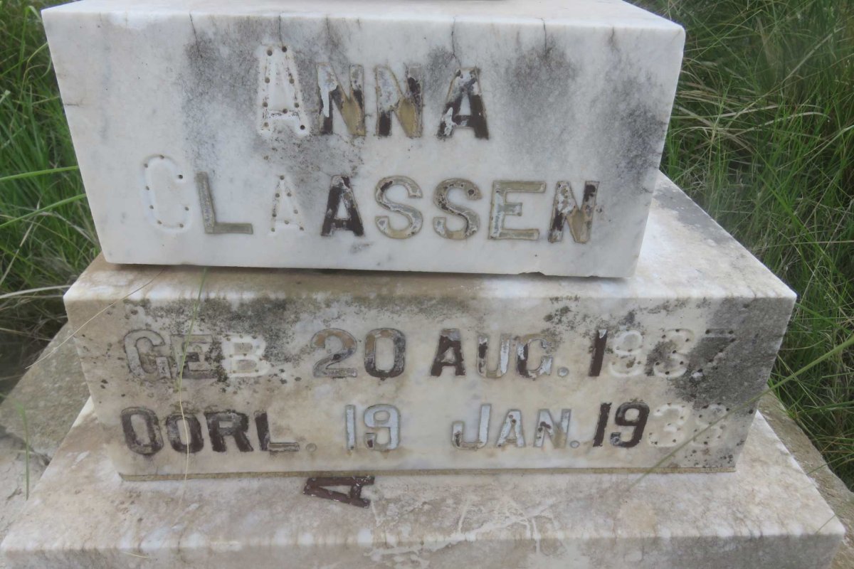 CLAASSEN Anna 1937-1938