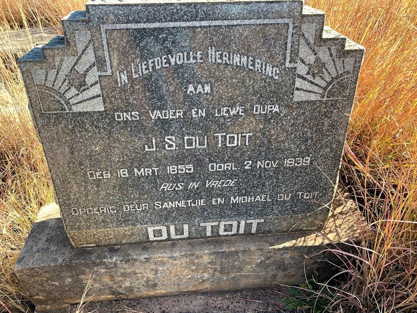 TOIT J.S., du 1855-1939