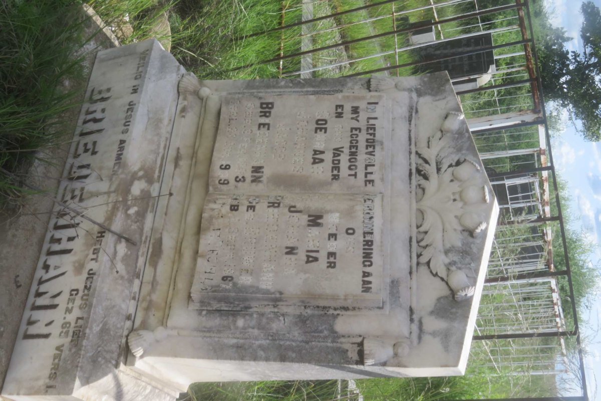 BRIEDENHANN Coenraad Johannes Jacob 18?3-1939 &amp; Maria Johanna BRUWER 1867-1948
