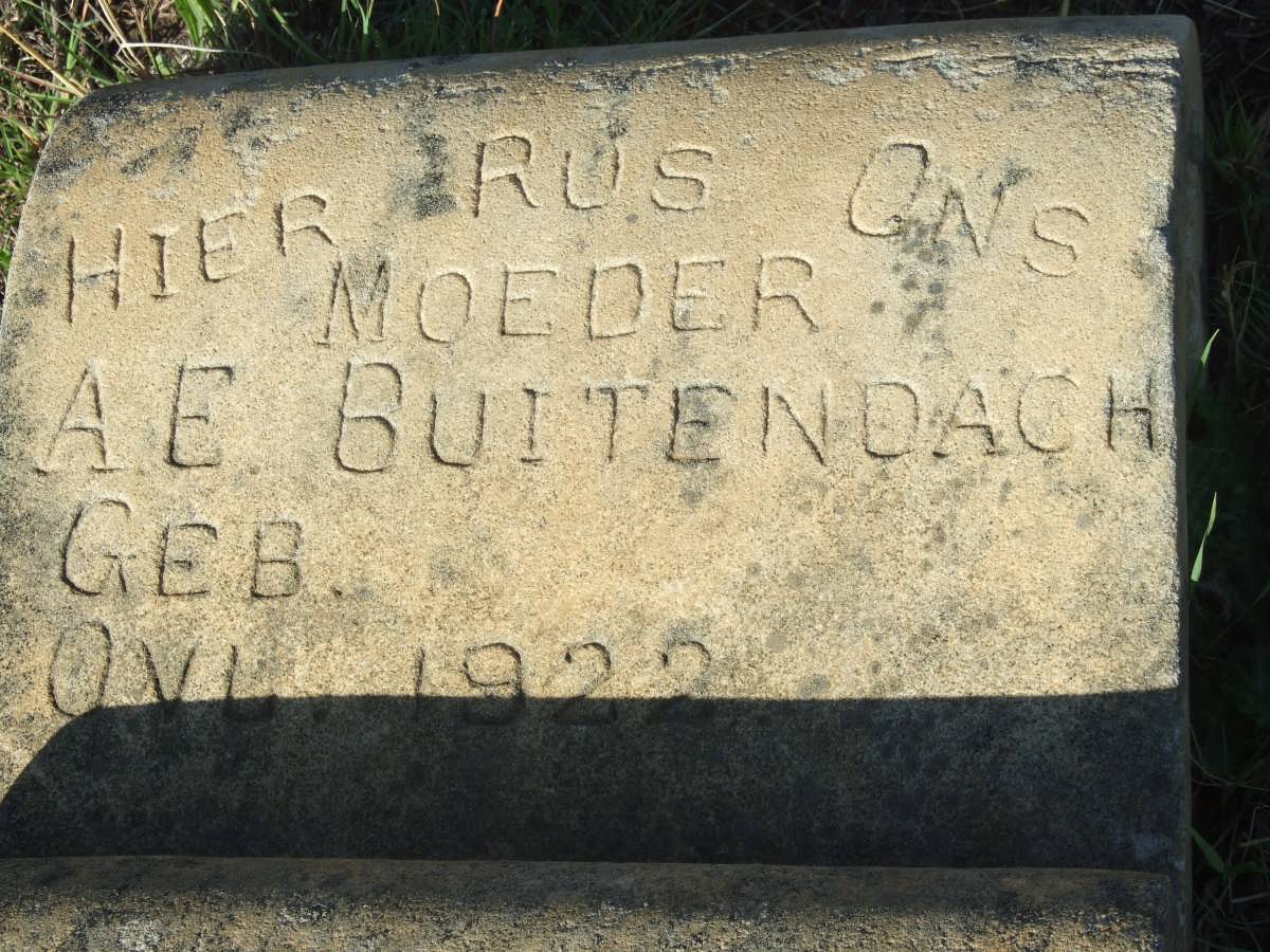 BUITENDACH A.E. -1922