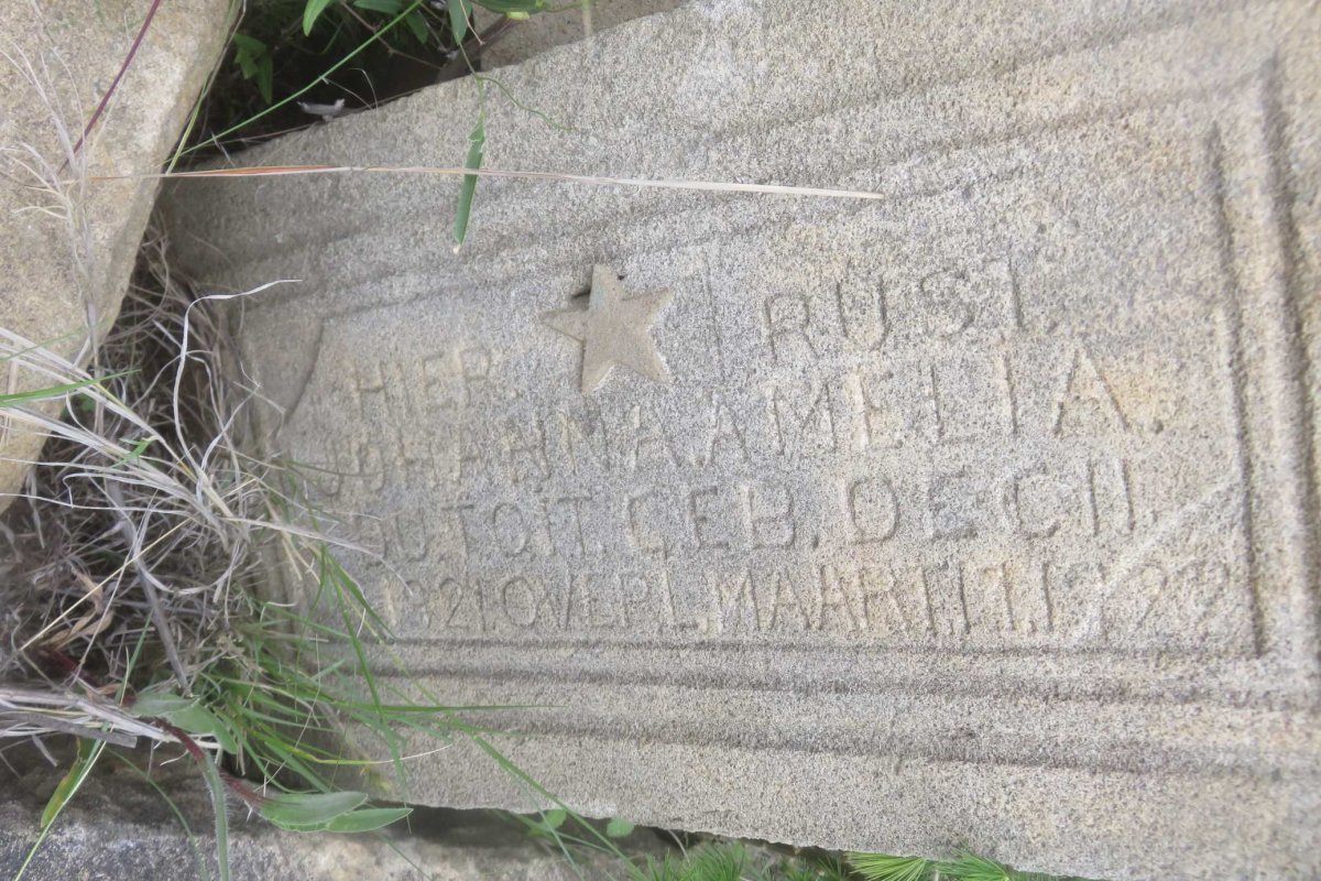TOIT Johanna Amelia, du 1921-1922
