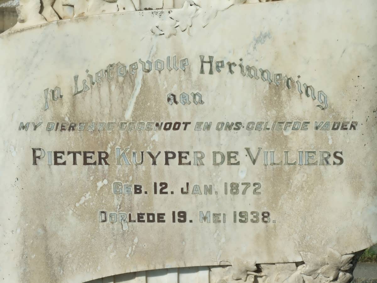 VILLIERS Peter Kuyper, de 1872-1938