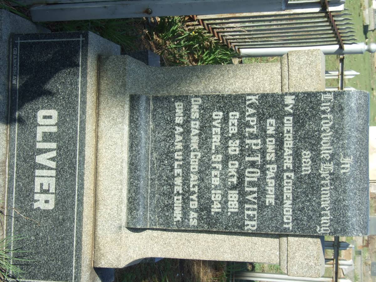 OLIVIER P.T. 1881-1941