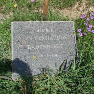 BADENHORST Jan Gerhardus 1906-