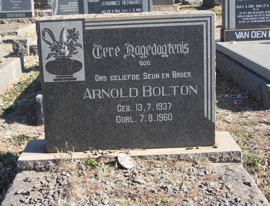 BOLTON Arnold 1937-1960