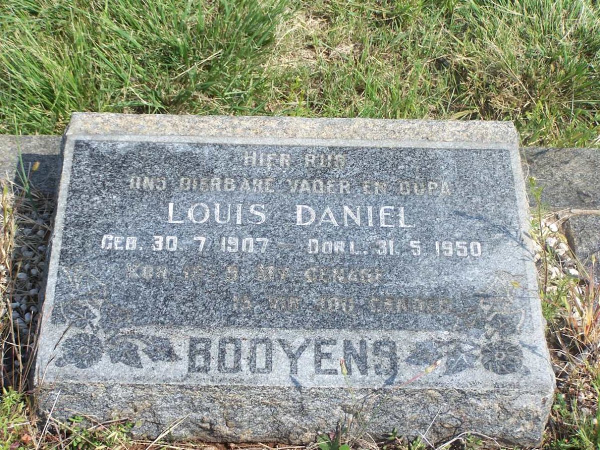 BOOYENS Louis Daniel 1907-1950