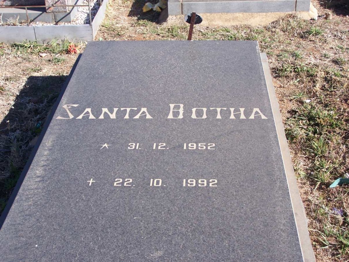 BOTHA Santa 1952-1992