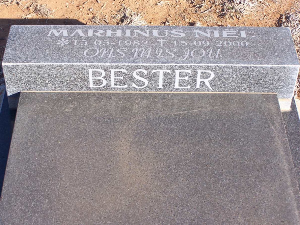BESTER Marhinus Niel 1982-2000