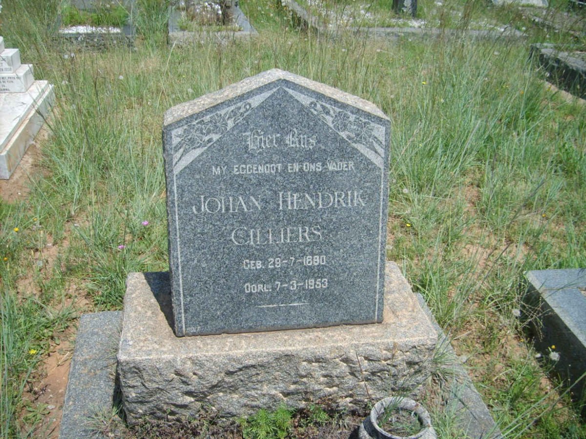 CILLIERS Johan Hendrik 1880-1953
