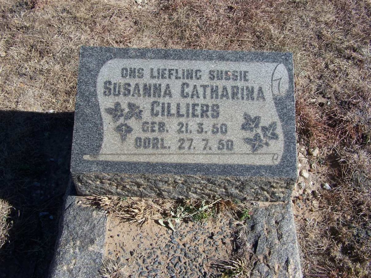 CILLIERS Susanna Catharina 1950-1950