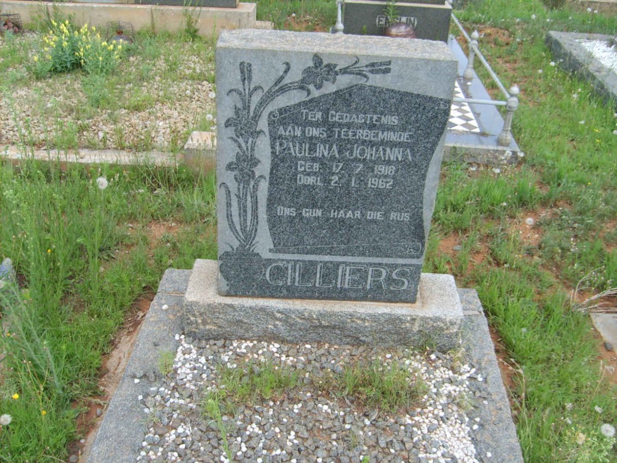CILLIERS Paulina Johanna 1918-1962