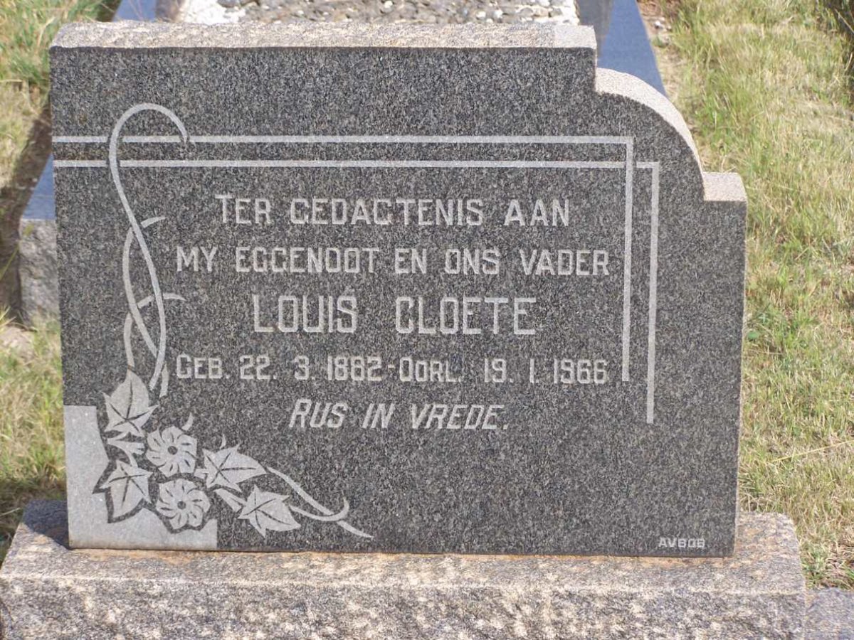 CLOETE Louis 1882-1966