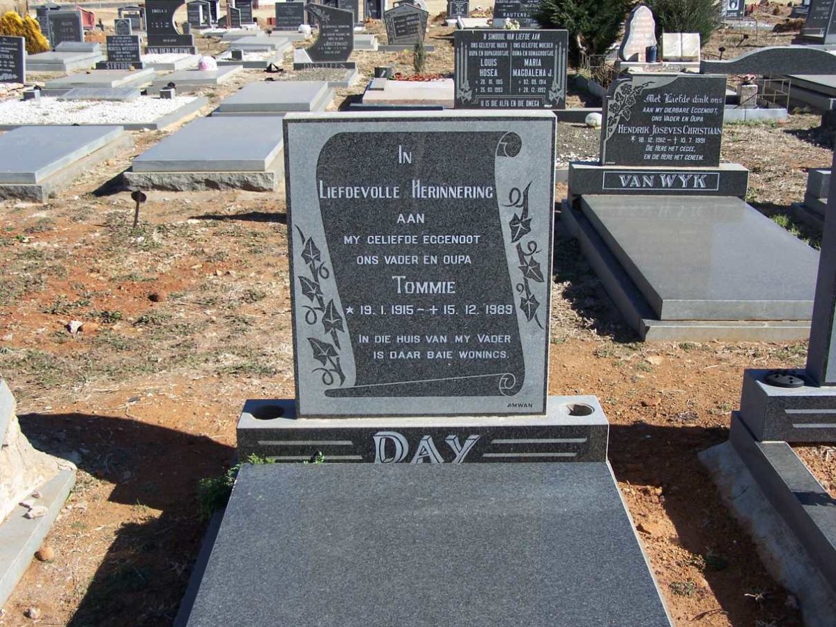 DAY Tommie 1915-1989