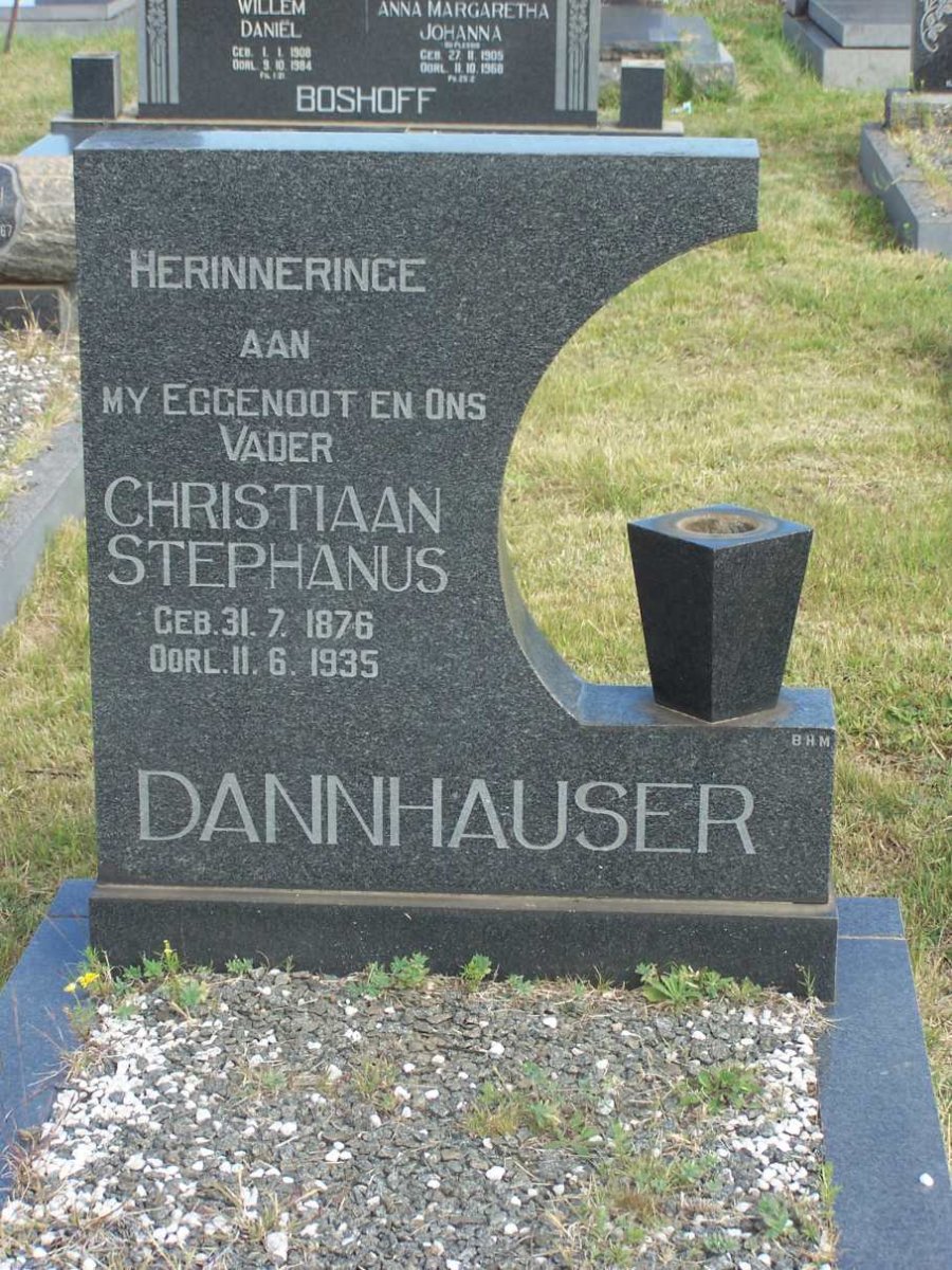 DANNHAUSER Christiaan Stephanus 1876-1935