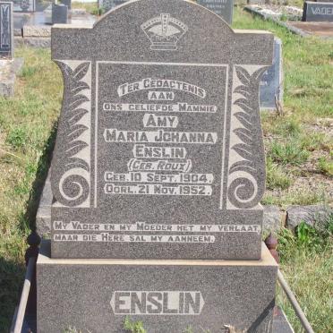 ENSLIN Amy Maria Johanna nee ROUX 1904-1952