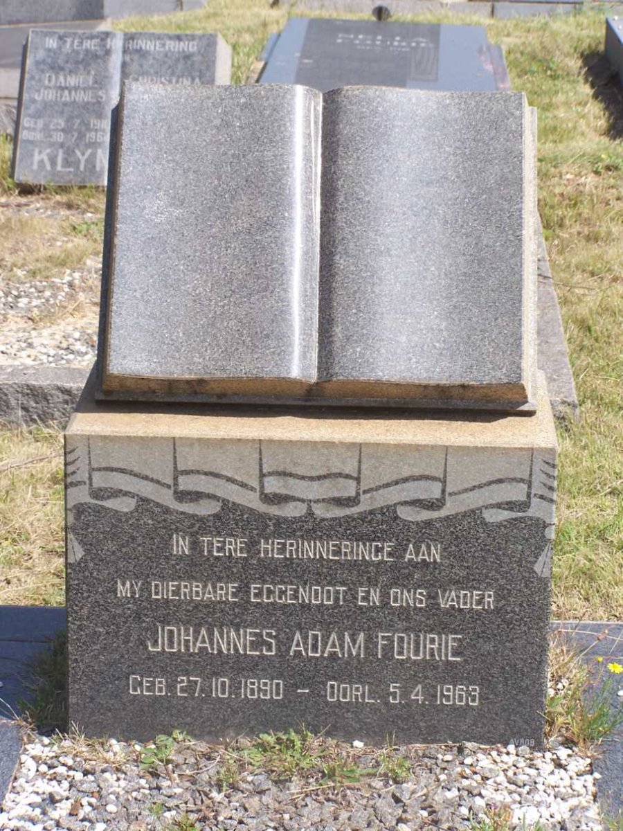 FOURIE Johannes Adam 1890-1963