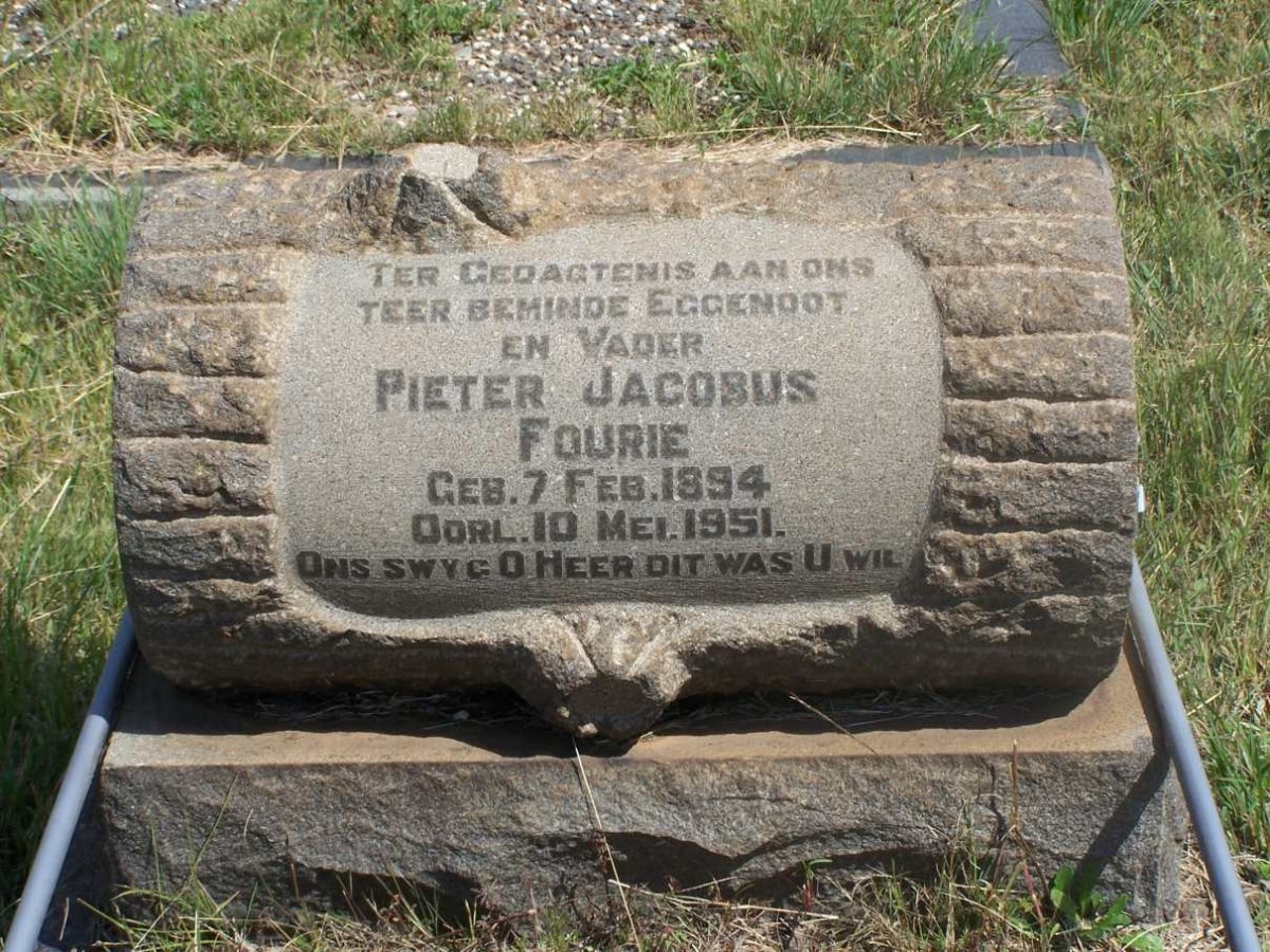 FOURIE Pieter Jacobus 1894-1951