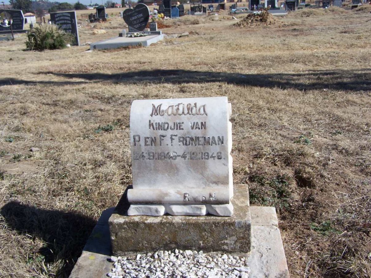 FRONEMAN Matilda 1948-1948