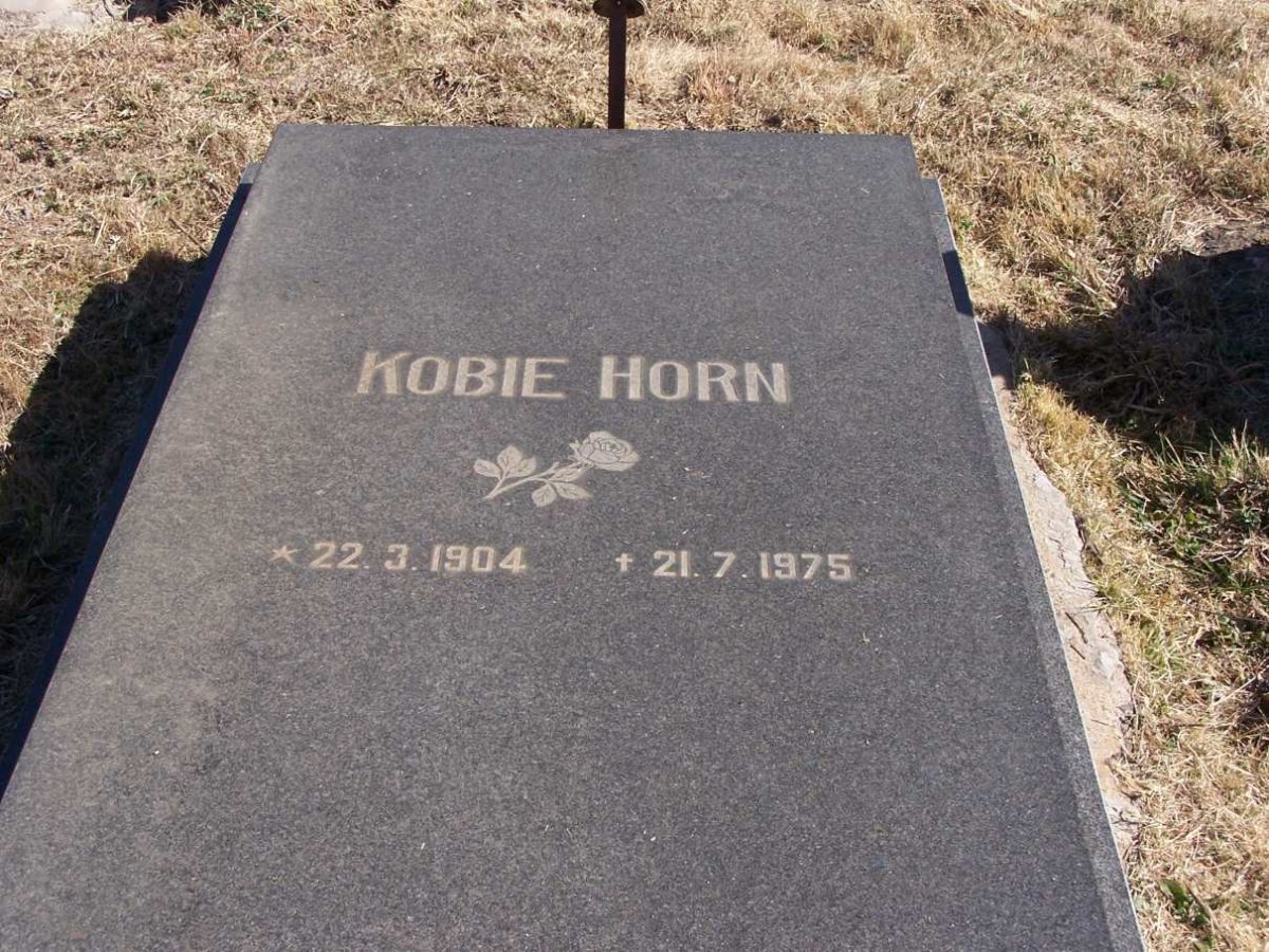 HORN Kobie 1904-1975