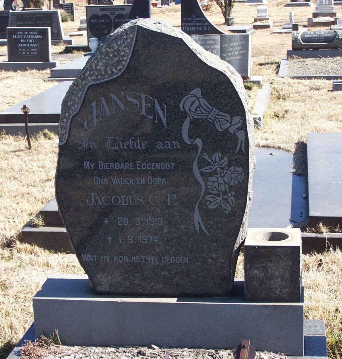 JANSEN Jacobus C. P. 1913-1974