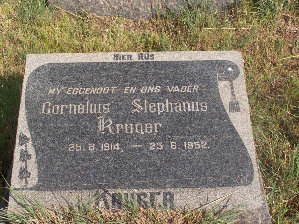 KRUGER Cornelius Stephanus 1914-1952