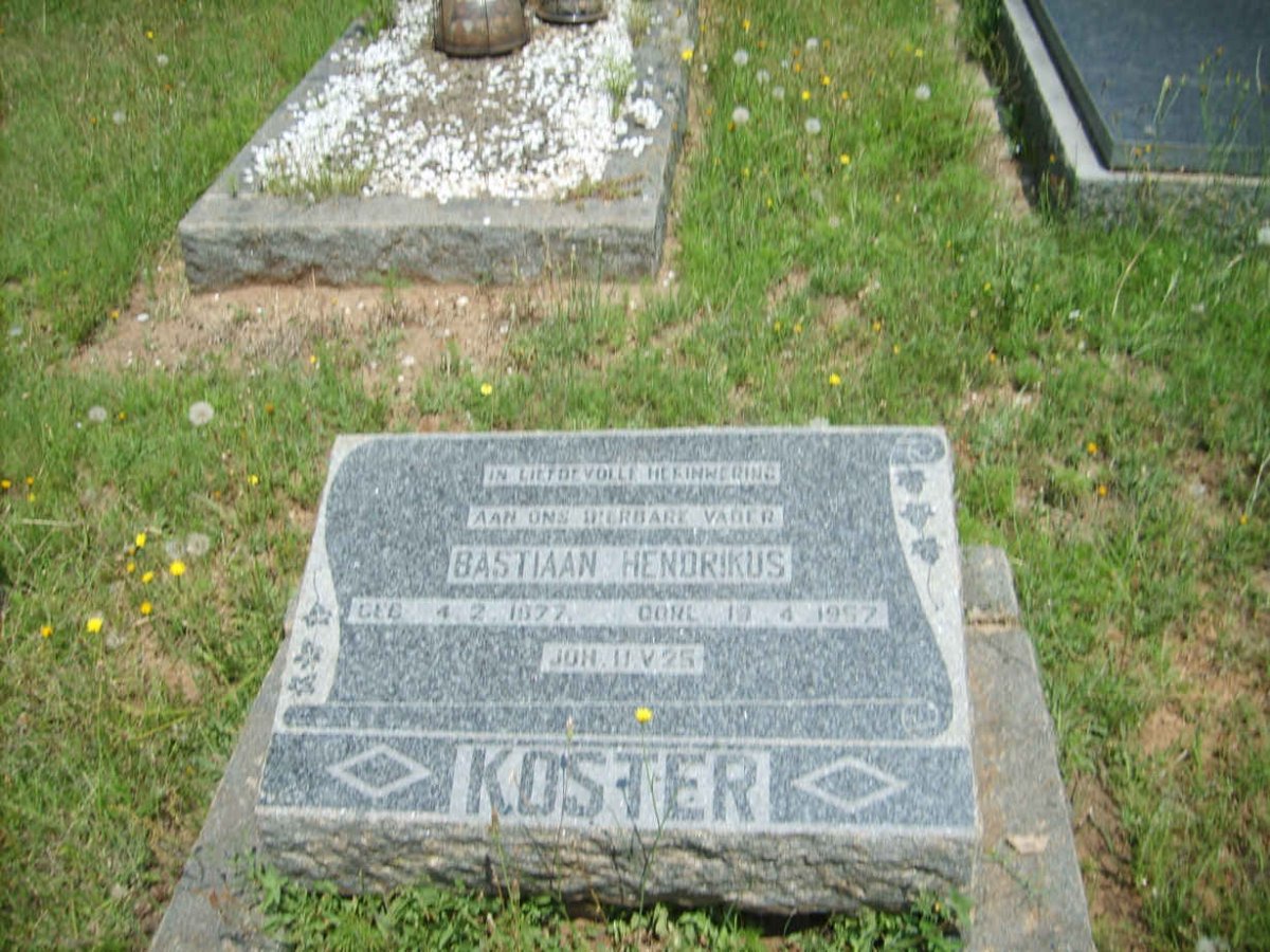KOSTER Bastiaan Hendrikus 1877-1957