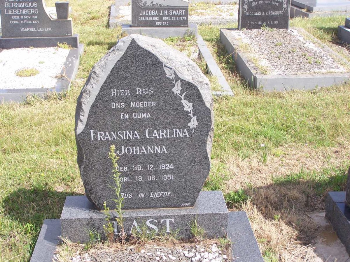 LAST Franscina Carlina Johanna 1924-1991
