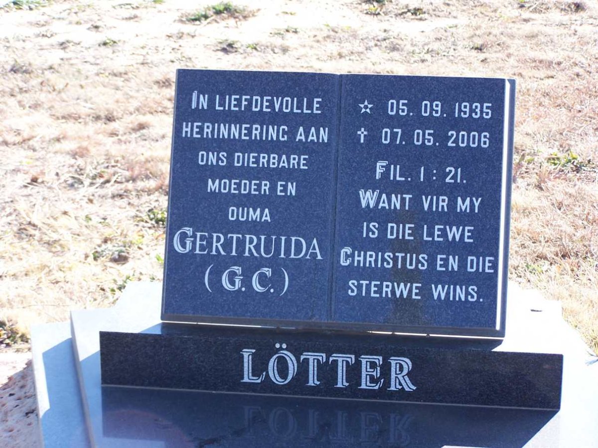 LOTTER Gertruida C. 1935-2006